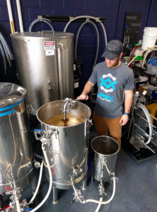 Brewing at the UNH Brewing Science Laboratory. Photo: Cheryl Parker