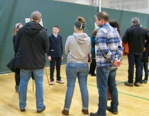 Students present climate posters, Climate in the Classroom - Sunapee 6th grade, 2020