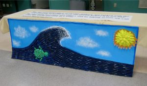 Green club art project, Climate in the Classroom - Sunapee 6th grade, 2020