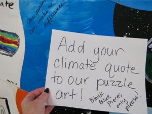 Climate art project, Climate in the Classroom - Sunapee 6th grade, 2020
