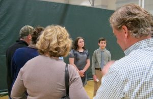 Students present climate posters, Climate in the Classroom - Sunapee 6th grade, 2020
