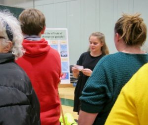 Students present climate posters, Climate in the Classroom - Sunapee 6th grade, 2020