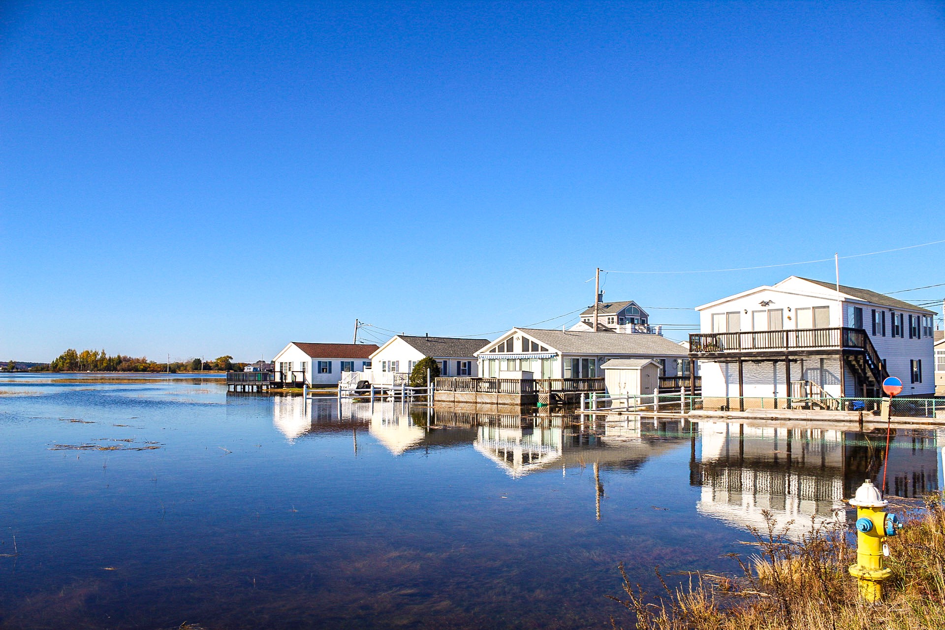 High Tide November 16, 2020 on the Marsh Side of Hampton Beach. Credit: Marie Sapienza