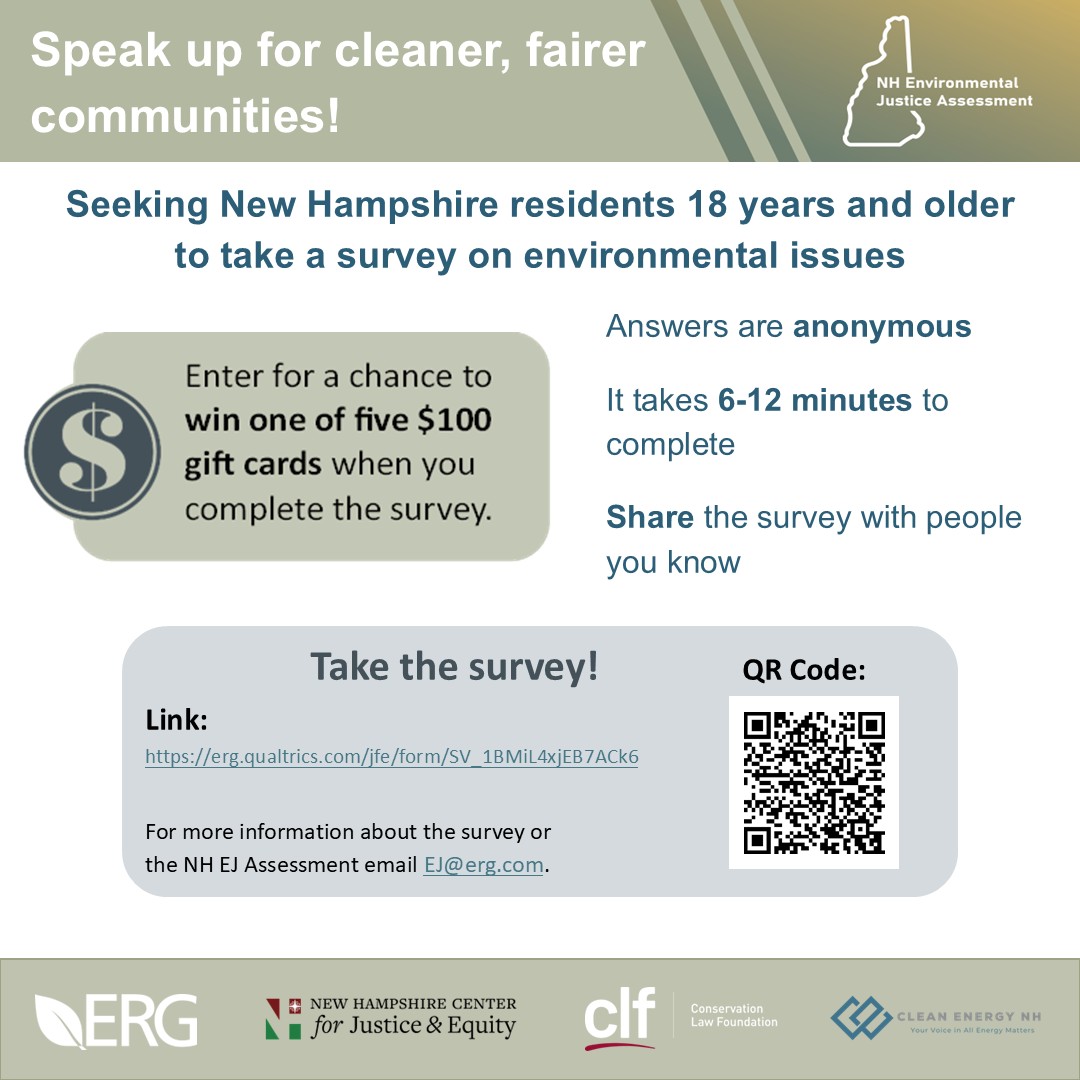 Post for NH Environmental Justice Assessment Survey